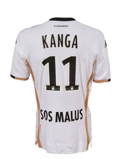 null Wilfried Kanga. S.C.O Angers jersey n°11 worn during the French Ligue 1 Championship...