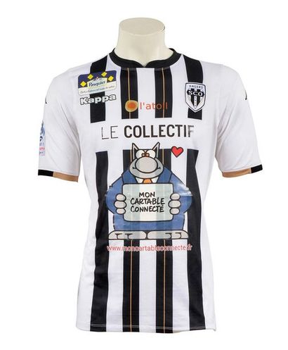 null Baptist Santamaria. S.C.O Angers jersey n°18 worn during the French Ligue 1...