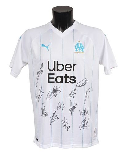 null Marseille Olympic jersey. 2019/2020 season with the authentic signatures of...