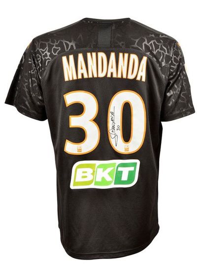 null Steve Mandanda. Marseille Olympic jersey n°30 worn in the 1/16th final of the...