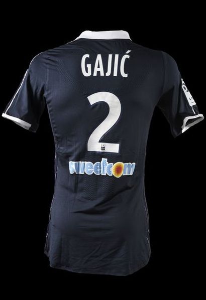 null Milan Gajic. No. 2 jersey of the Girondins de Bordeaux for the French Ligue...