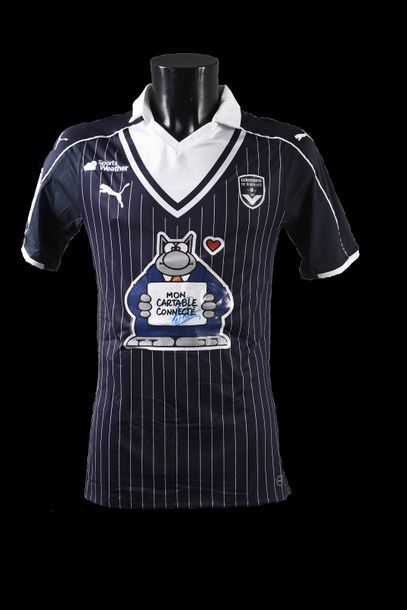 null Pablo. Jersey n°4 of the Girondins de Bordeaux for the French Ligue 1 Championship...