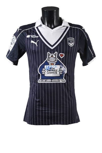 null Isaac Kiesethelin. Jersey n°12 of the Girondins de Bordeaux worn during the...