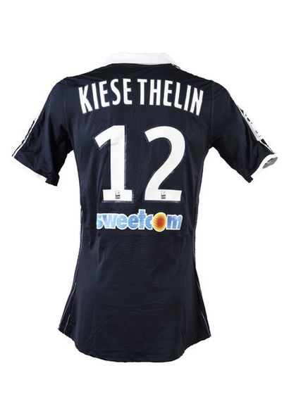 null Isaac Kiesethelin. Jersey n°12 of the Girondins de Bordeaux worn during the...