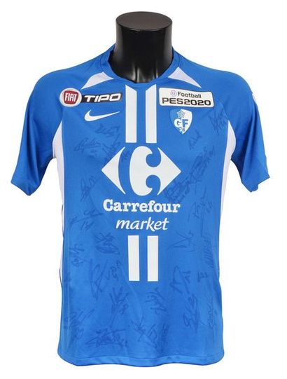 null Grenoble Foot 38. Moussa Djitté's jersey n°2 and Willy Semedo's jersey n°7 with...