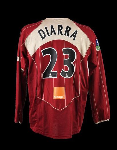 null Alou Diarra. Maillot n°23 du RC Lens pour la saison 2005-2006 du Championnat...