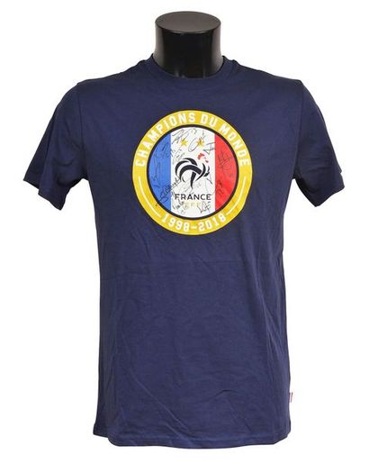 null Commemorative T-shirt of the French team for its 2nd World Champion title with...