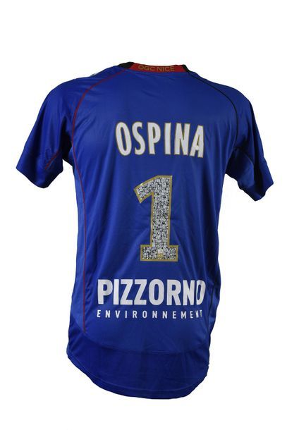 null David Ospina. Nice O.G.C. Nice jersey n°1 worn during the 2013-2014 season of...