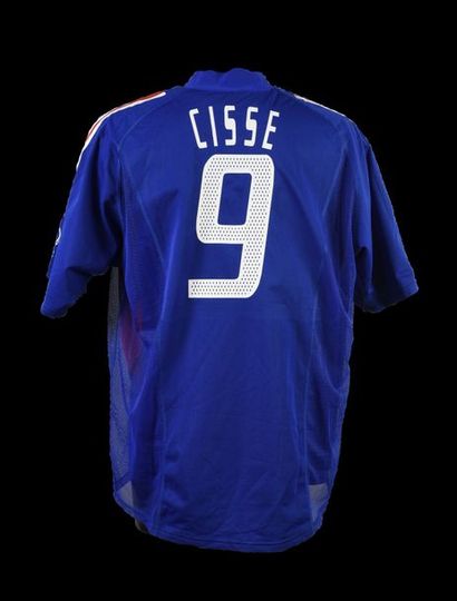 null Djibril Cissé. French team jersey n°9 for the World Cup match against Senegal...