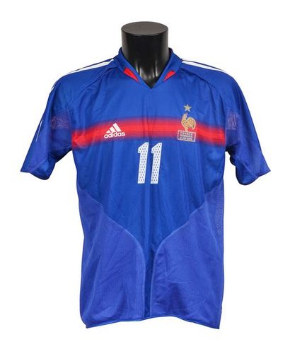 null Sylvain Wiltord. French team jersey n°11 for the friendly against Hungary on...