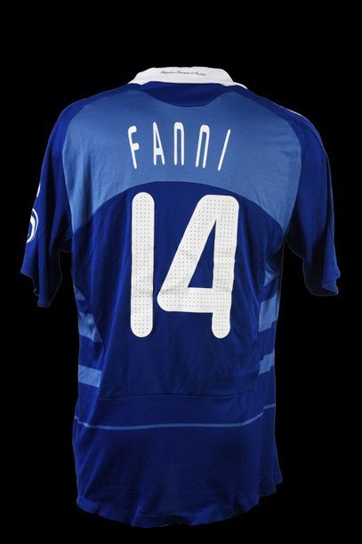 null Rod Fanni. French team jersey n°14 for the friendly against Sweden on August...