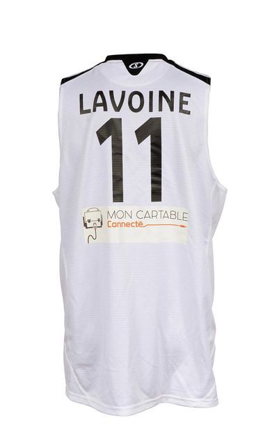 null Jersey n°11 of the Cavigal Nice Basket 06 offered to Marc Lavoine in 2006 and...