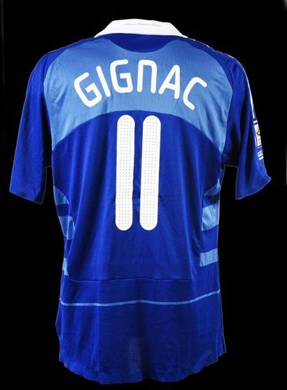null André-Pierre Gignac. French team jersey n°11 for the qualifying match for the...