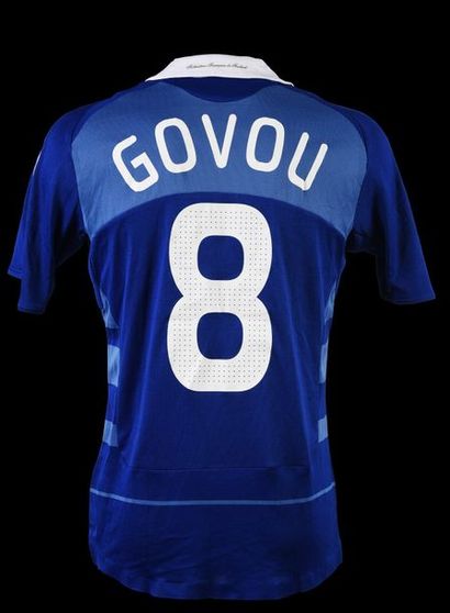 null Sidney Govou. French team jersey n°8 for the qualifying match for the 2010 World...