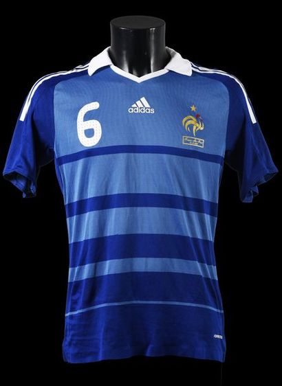 null Lassana Diarra. French team jersey n°6 for the qualifying match for the 2010...