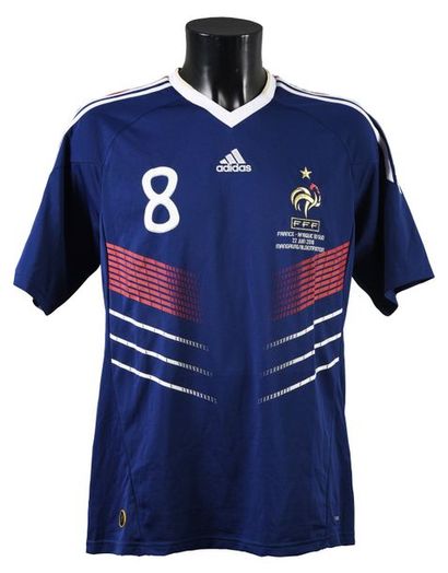 null Yoann Gourcuff. French team jersey n°8 for the qualifying match for the World...