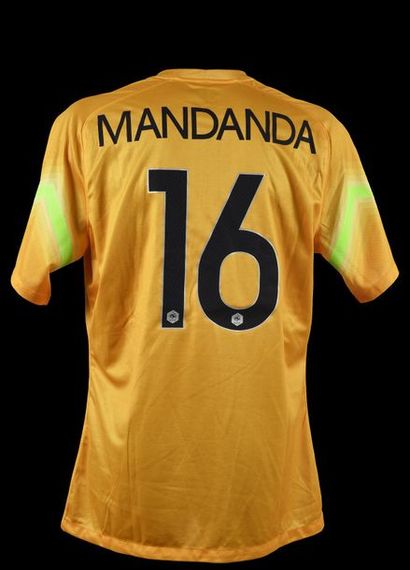 null Steve Mandanda. Maillot n°16 de l'équipe de France pour la rencontre amicale...