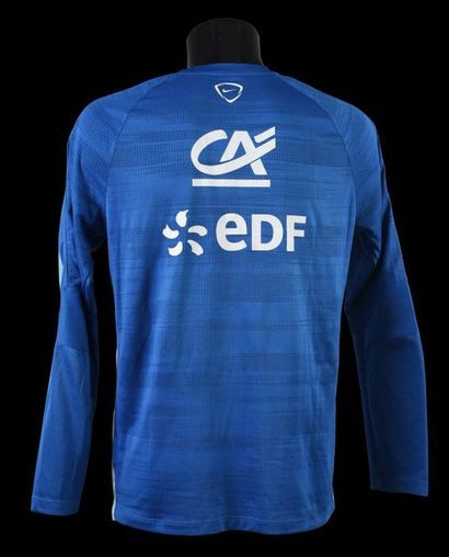 null Tee shirt d'entrainement de l'équipe de France pour la préparation à la Coupe...