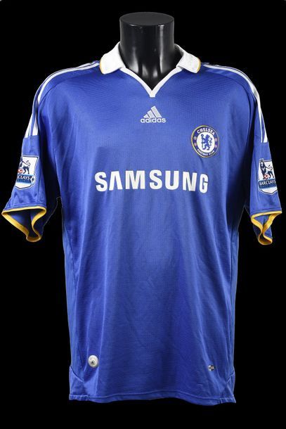 null Didier Drogba. Maillot n°11 de Chelsea porté lors de la saison 2008-2009 du...