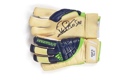 null Edwin Van Der Sar. Pair of gloves worn with Manchester United during the 2010-2011...