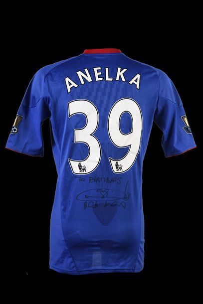 null Nicolas Anelka. Maillot n°39 de Chelsea porté face à Everton le 15 octobre 2011...