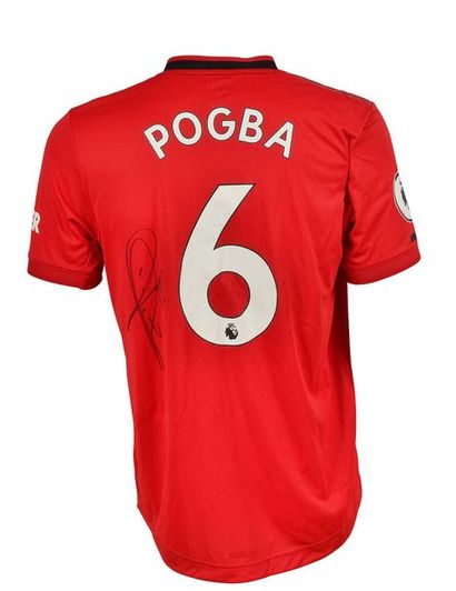 null Paul Pogba. Number 6 jersey worn with Manchester United against Arsenal on 30...