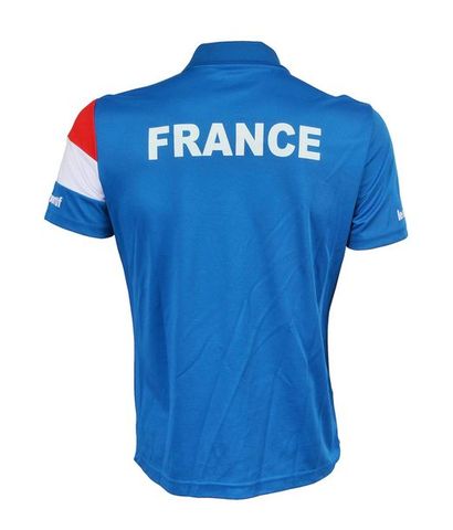 null Richard Gasquet. French team polo shirt worn during its double victory over...
