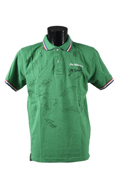 null AS Saint-Etienne polo shirt commemorating the 40th anniversary of the 1976 European...