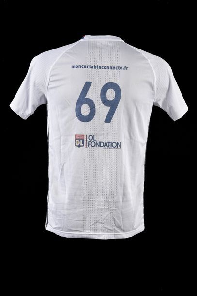 null Mathieu Valbuena. Olympique Lyonnais training jersey worn for the warm-up of...