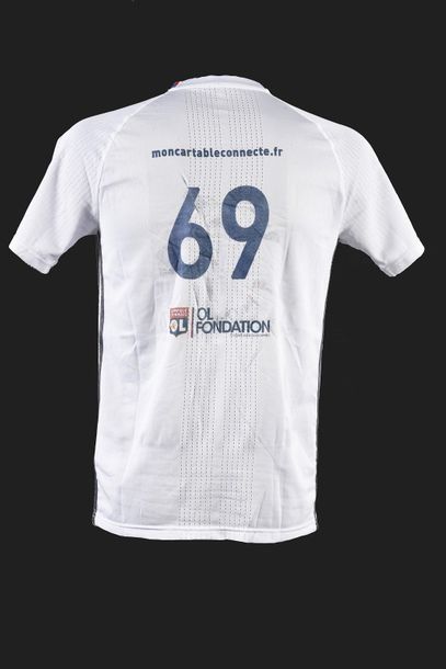 null Clément Grenier. Olympique Lyonnais training jersey worn for the warm-up of...