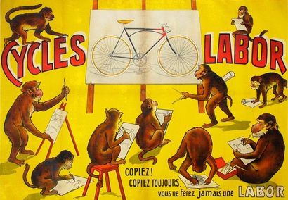 null Affiche. «Cycles Labor». Imprimerie Moullot à Marseille. Dim. 111 x 155 cm....