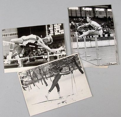 null Lot d'environ 400 photos originales de presse sur de nombreux athlètes belges,...