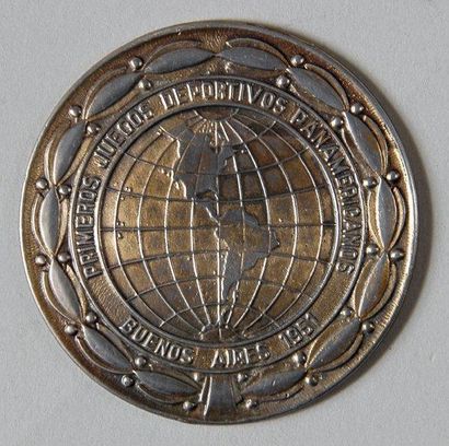 null Médaille de participant des 1er Jeux Panaméricains en 1951 à Buenos Aires en...