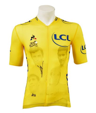 null Yellow jersey of the 11th stage, commemorating the 100th anniversary of its...