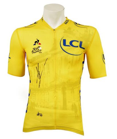 null Yellow jersey of the 12th stage, commemorating the 100th anniversary of its...