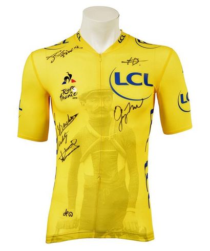 null Yellow jersey of the 13th stage, commemorating the 100th anniversary of its...