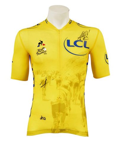 null Yellow jersey of the 14th stage, commemorating the 100th anniversary of its...