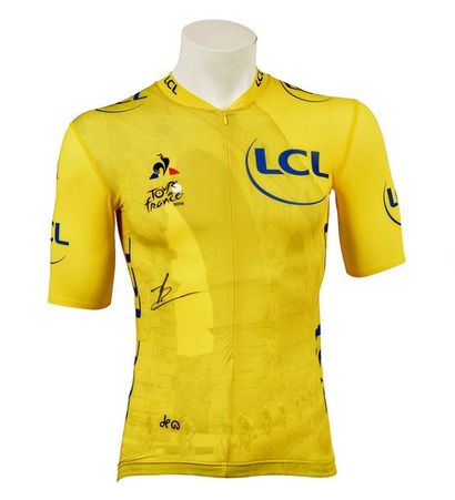 null Yellow jersey of the 17th stage, commemorating the 100th anniversary of its...