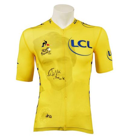 null Yellow jersey of the 8th stage, commemorating the 100th anniversary of its creation...