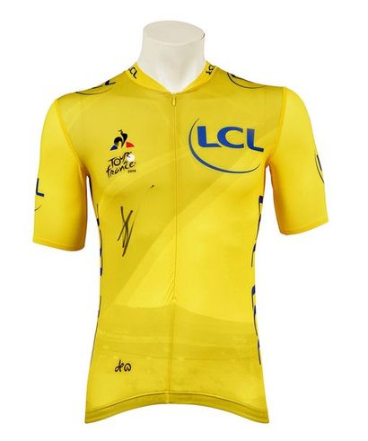 null Yellow jersey of the 9th stage, commemorating the 100th anniversary of its creation...