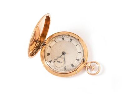 null SOAP WATCH.
In rose gold, engraved with the interlaced initials F. R. (Frédéric...