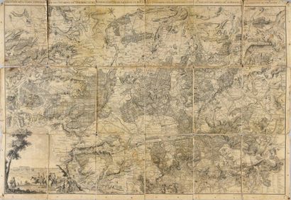 null [KING'S HUNTING]
Folding map mounted on cloth, entitled "Reduction of the topographic...