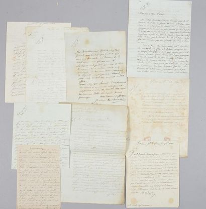 BOLLE Louis-Marie (1742-1823) Autograph letter signed "Bolle", addressed to the governor...