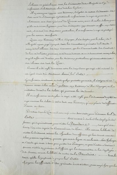 LOUIS XVI, roi de France (1754-1793) Handwritten piece on paper. Memorandum from...