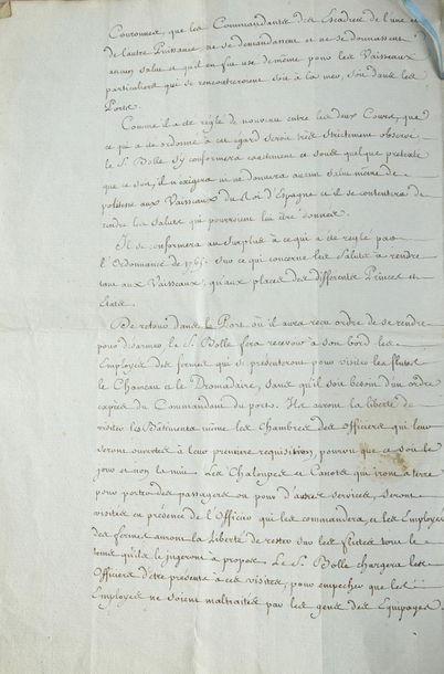 LOUIS XVI, roi de France (1754-1793) Pièce manuscrite sur papier. Mémoire du roi...