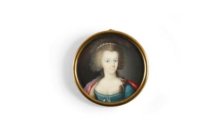 CAMPANA Ignazio (1744-1786), attribué à La reine Marie-Antoinette de France (1755-1793).
Portrait...