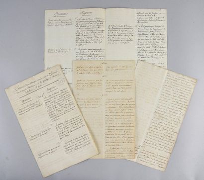 null CATHOLIC AND ROYAL ARMY (SOLD).
Manuscript piece, entitled: "Extracts of a report...