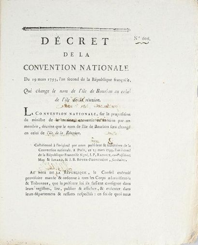 null [RÉVOLUTION FRANÇAISE].
Décret de la convention nationale du 19 mars 1793, qui...