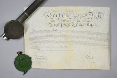 null MAJOR'S CERTIFICATE.
Established in the name of King Louis XVIII for the benefit...