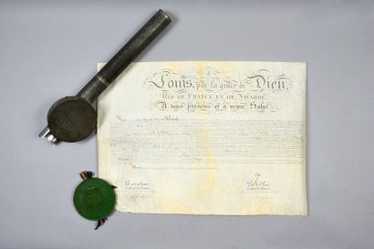 null MAJOR'S CERTIFICATE.
Established in the name of King Louis XVIII for the benefit...